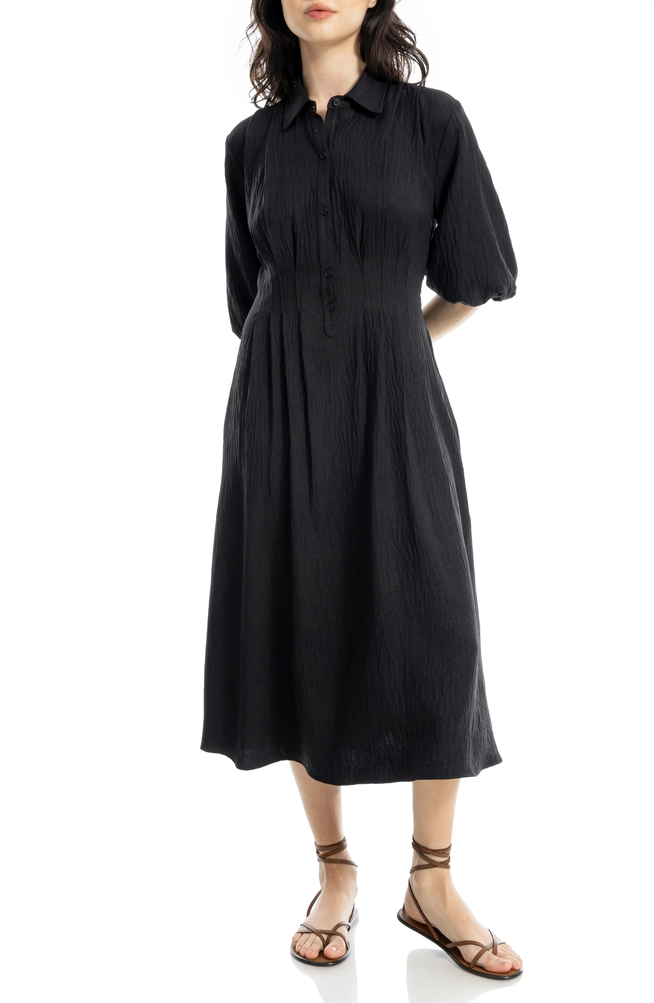 Balloon Sleeve Shirtdress (Women) | Nordstromrack | Nordstrom Rack