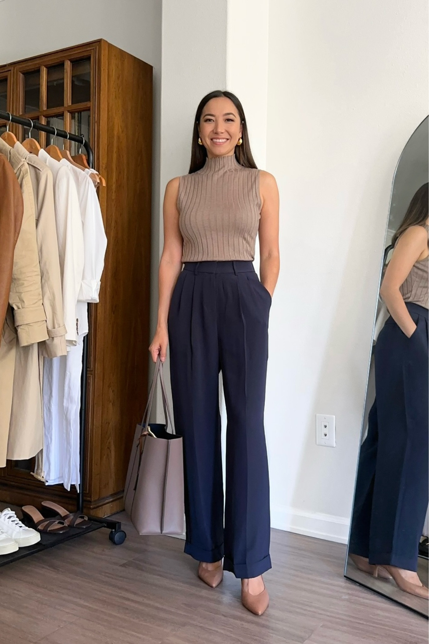 Classic spring workwear 

Lilysilk pants - similar options from Aritzia & Abercrombie also linked. Aritzia ones are a top recommendation for an elegant  & beautiful work pant! Abercrombie crepe pants would be a close second option 

You can use my code JAZZ12 for 12% off LILYSILK 

Business casual / summer to fall workwear outfits / wide leg pants / leather tote / low work heels 

#LTKWorkwear #LTKStyleTip