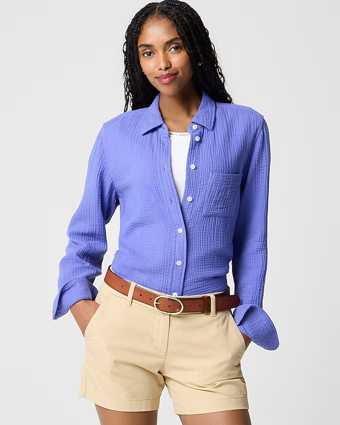 Double-gauze button-up shirt | J.Crew Factory