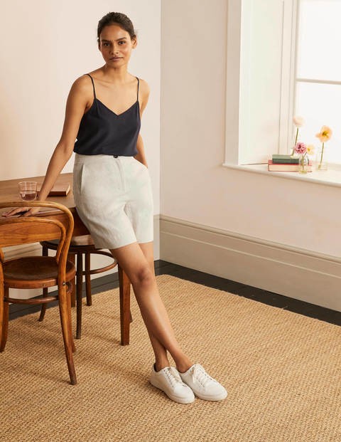 Cornwall Linen Shorts Natural Women Boden | Boden (US)