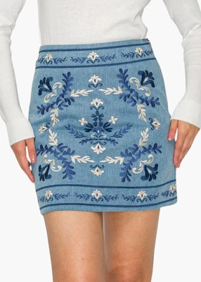 Daydream Garden Mini Skirt | Poppy and Pink