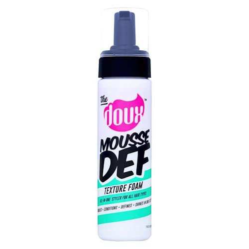The Doux Multi-Use Mousse for Curly Hair – The Doux Mousse Def Texture Foam for Styling, Curl Definition, Volume & Shine – Curl Cream Alternative for Textured Hair & Natural Hair Styles | Amazon (US)