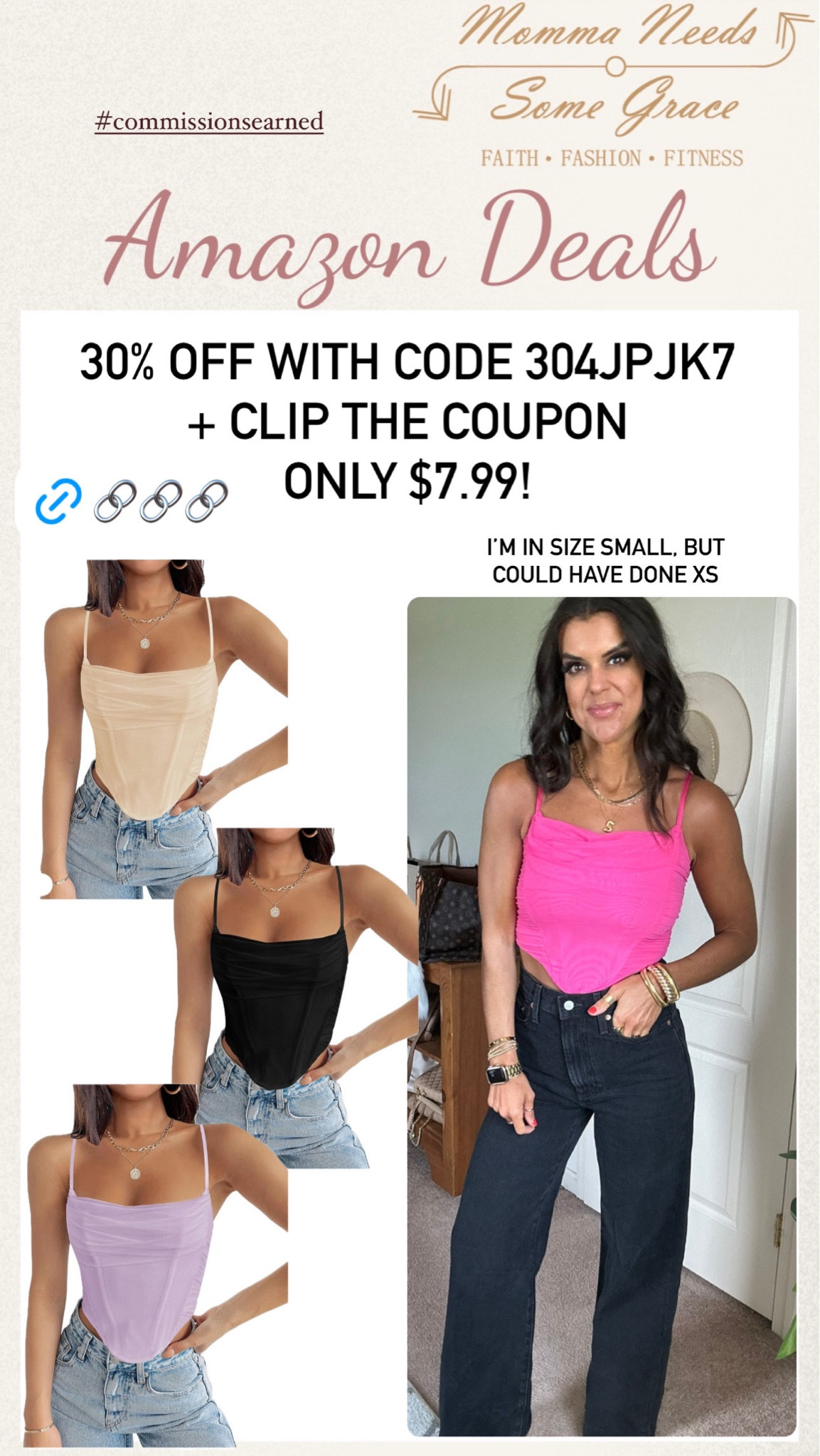 Corset in promo! Ends 7/22

How to use the promo code 👇🏼

Copy the code above (screenshot and then go to the picture, hold your finger down on top of the code), paste it in the box at checkout (the box is at the bottom of the payment page) . Hit space and "go" on the keyboard. Then the code should be applied. 

#LTKFindsUnder100 #LTKSeasonal #LTKSummerSales