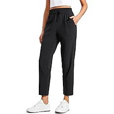CRZ YOGA Lightweight Ankle Pants for Women 7/8 Casual Lounge Travel Work Trousers with Pockets | Amazon (US)