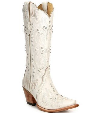 Ariat Pearl Leather Embellished Western Boots | Dillard's | Dillard's