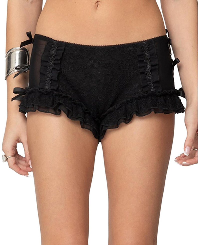 Edikted Knox Ruffle Micro Shorts | Bloomingdale's (US)