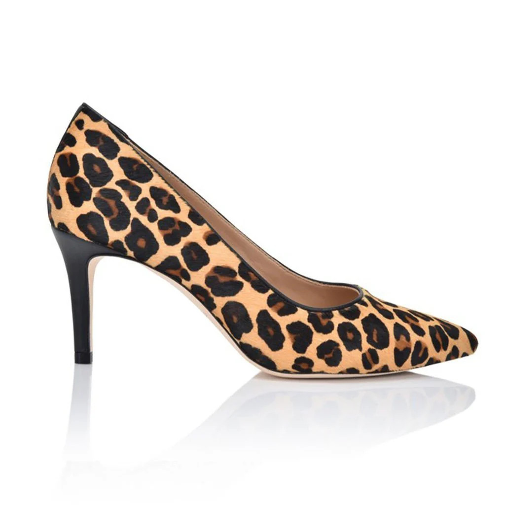 Deborah Leopard Lux Hair Calf | Joan Oloff Shoes