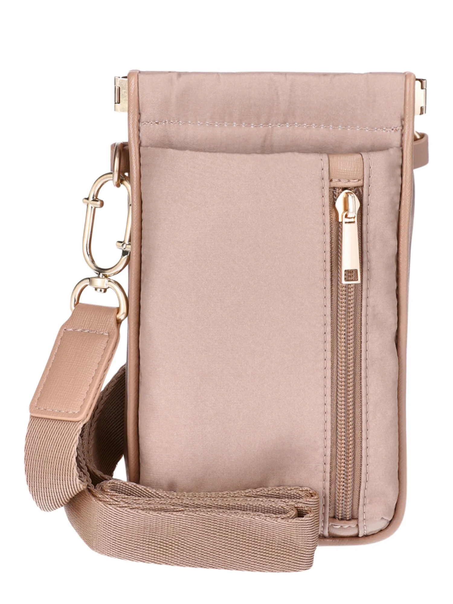 Time and Tru Addilyn Cellie with Removable Card Case, Mocha Splash | Walmart (US)