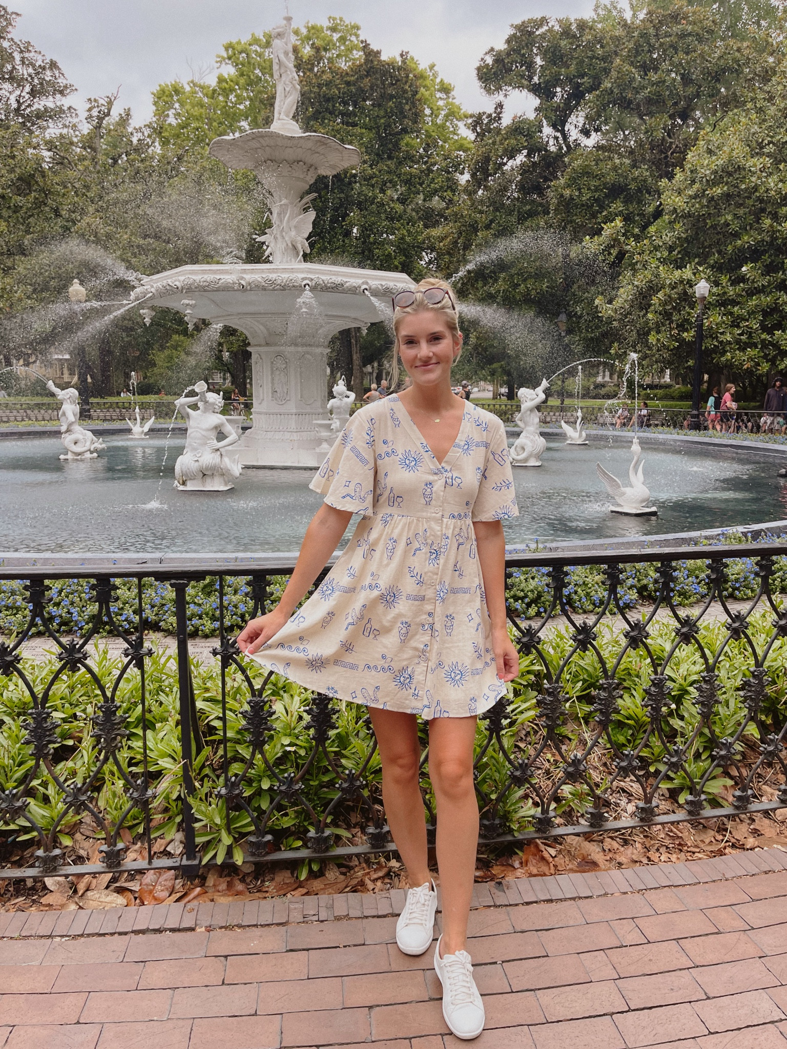 Another beautiful linen find! This linen dress is the perfect length and I adore the print! 

Summer outfit easy outfits hot weather flowy dress short dress button up dress Savannah 

#LTKStyleTip #LTKShoeCrush #LTKFindsUnder100