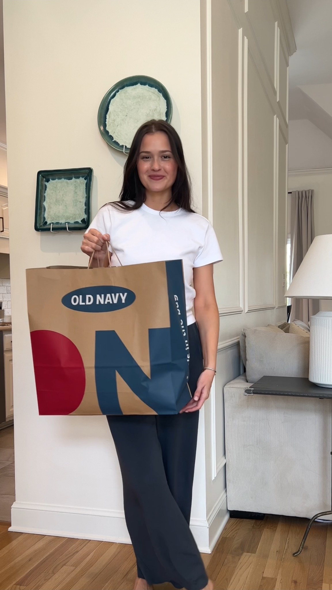 Old Navy spring try on! Got a small in everything; US6 in the jeans