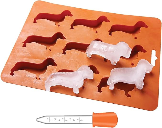 LYWUU Dachshund Dog Shaped Silicone Ice Cube Molds and Tray | Amazon (UK)
