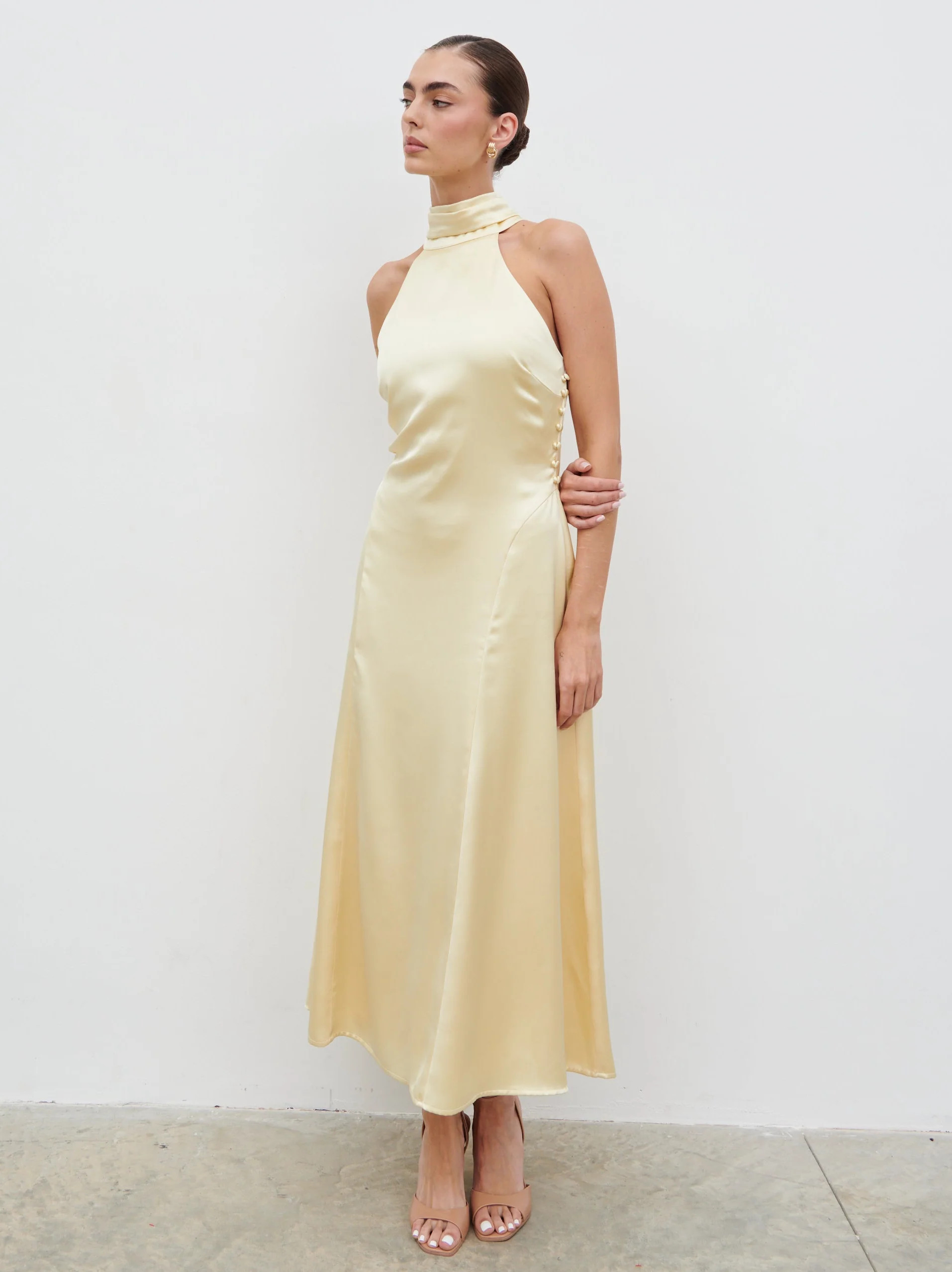 Skylar Halterneck Midaxi Dress | Pretty Lavish (UK)