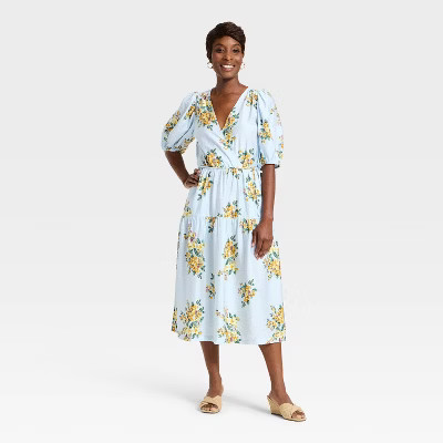 Women's Wrap Tie Tier Dress - A New Day™ | Target
