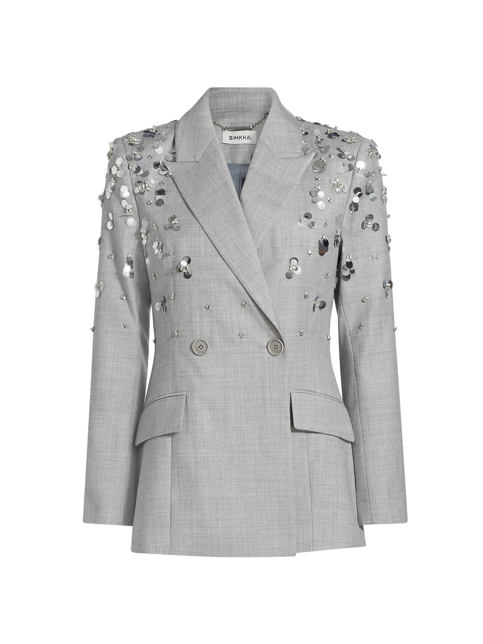 Getty Pailettes Double-Breasted Blazer | Saks Fifth Avenue