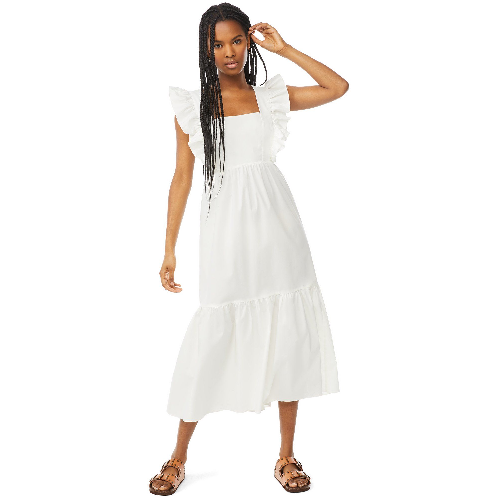 Scoop Women's Cut Out Back Maxi Dress | Walmart (US)