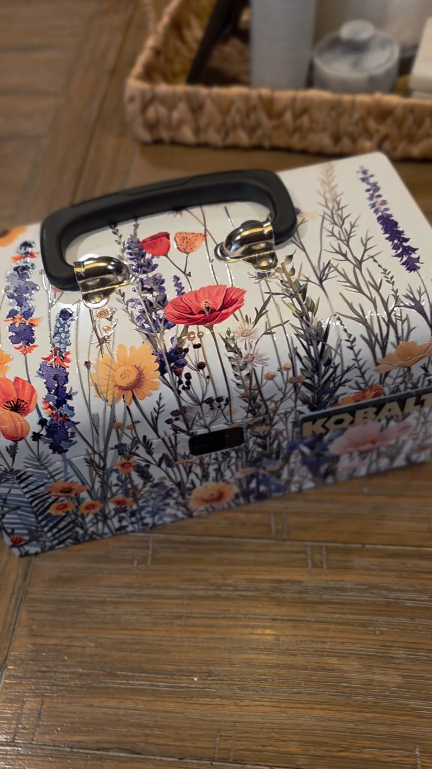 Why have a normal toolbox when you can have one that looks like THIS?! I had so much fun decorating this mini metal toolbox with rub-on wildflower decals. It is going to belong in my garden this Spring and Summer and hold my garden gloves to keep the spiders out! :) #garden  

 #LTKSeasonal #LTKHome
