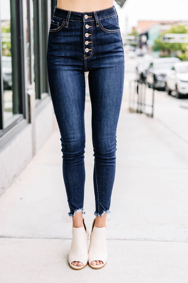 KanCan: Going Up Dark Wash High Waist Skinny Jeans | The Mint Julep Boutique