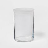 31oz Glass Large Stackable Jar with Plastic Lid - Made By Design™ | Target
