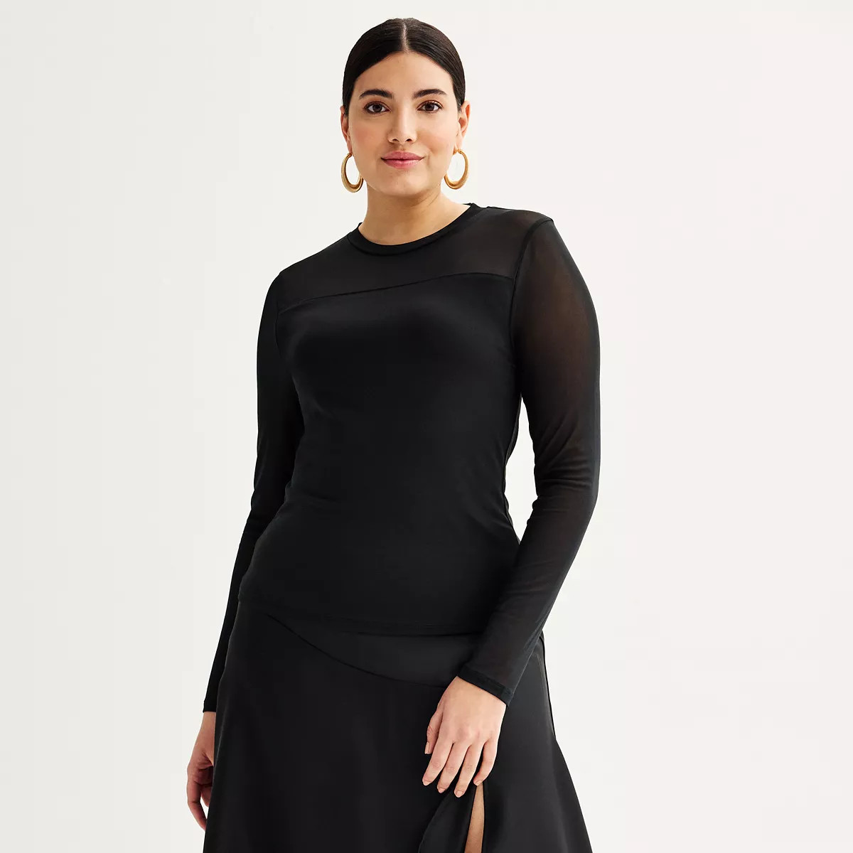 Women's INTEMPO™ Mesh Yoke Top | Kohl's