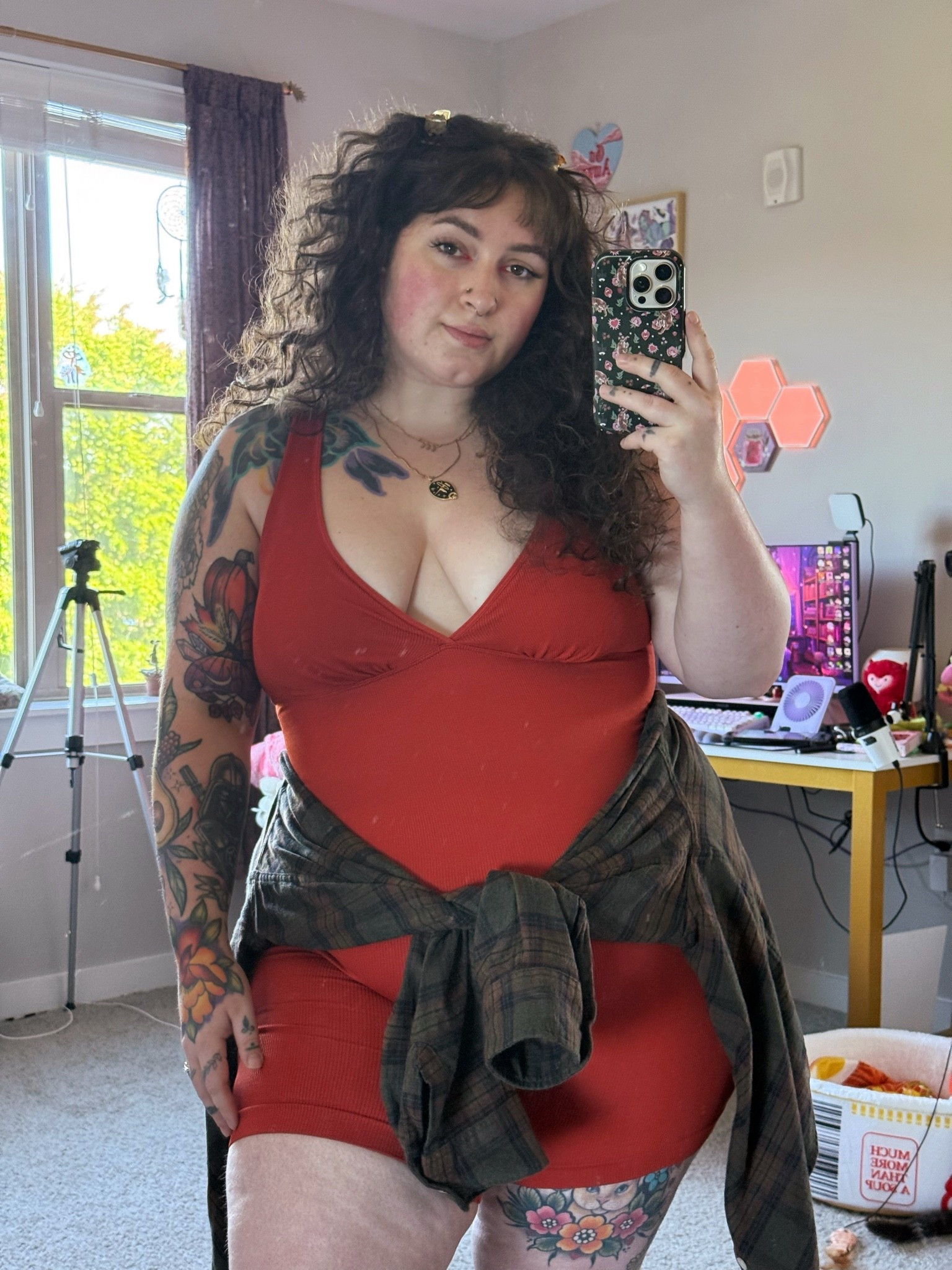 The color of this romper is everything to me! Wearing in a 3X but could’ve sized down to 2X.

#LTKPlusSize #LTKMidsize