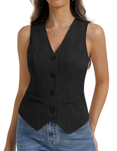 Belle Poque Vest Tops for Women Sleeveless Button Down Top | Amazon (US)