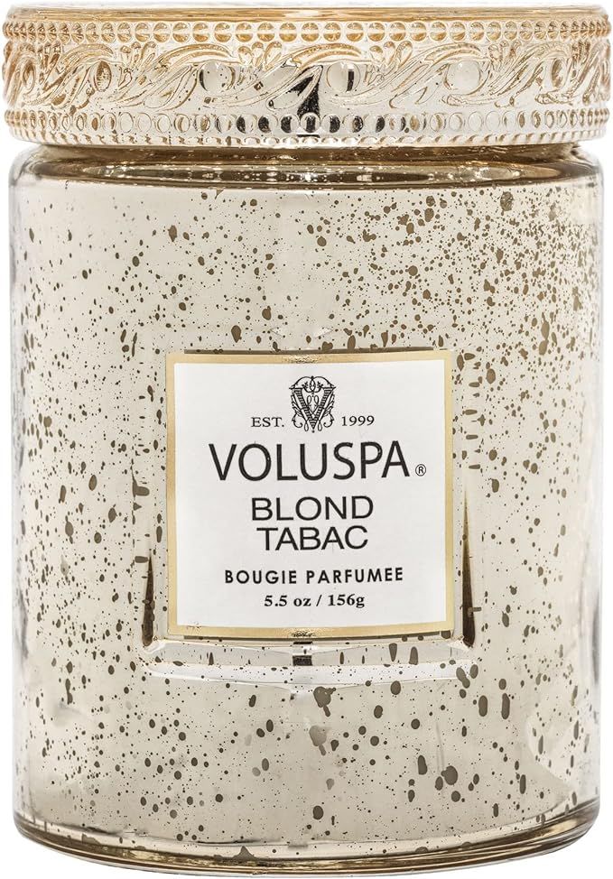 Voluspa Blond Tabac Candle | Small Glass Jar | 5.5 Oz. | 50 Hour Burn Time | Hand-Poured Coconut ... | Amazon (US)
