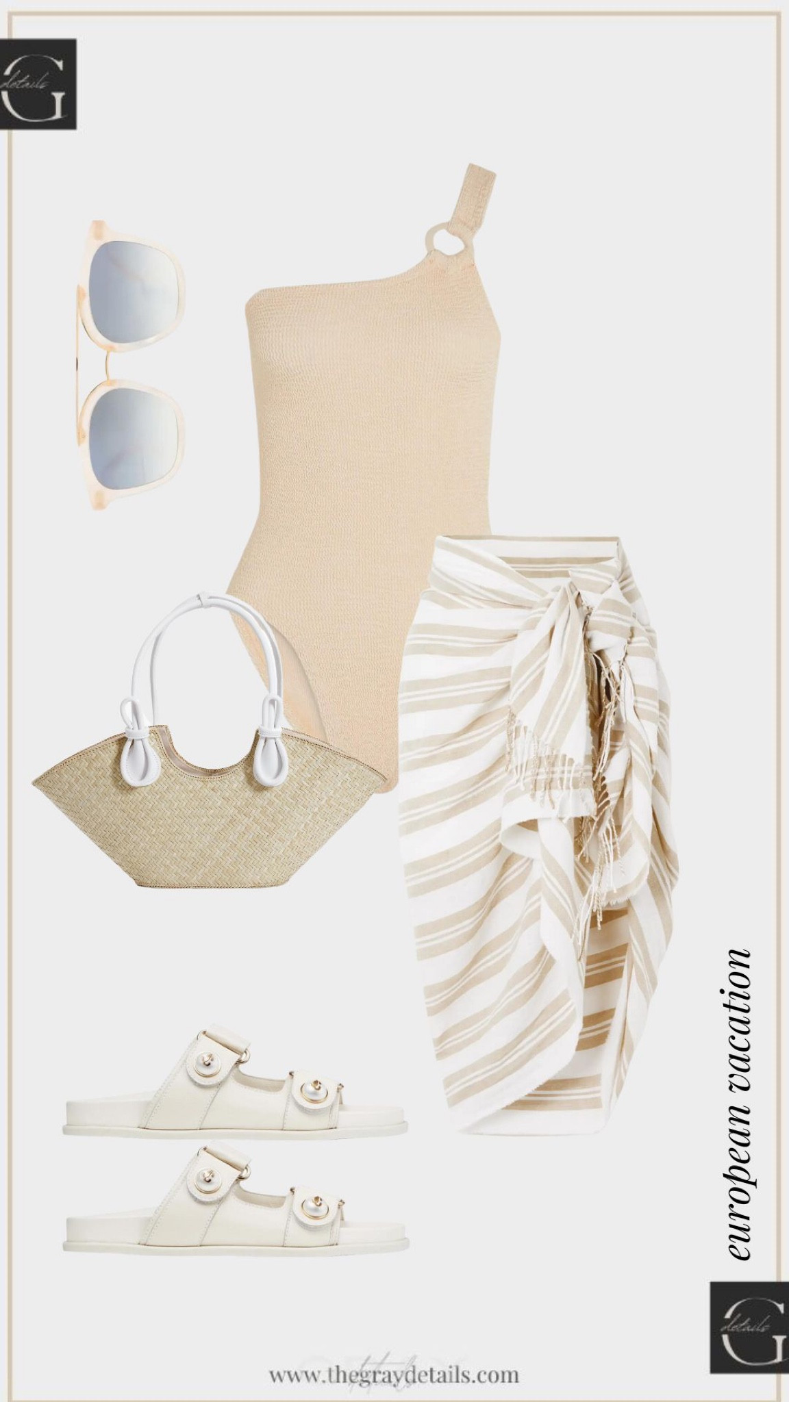 Swimsuit outfit for European vacation 

#LTKtravel #LTKshoecrush #LTKswim