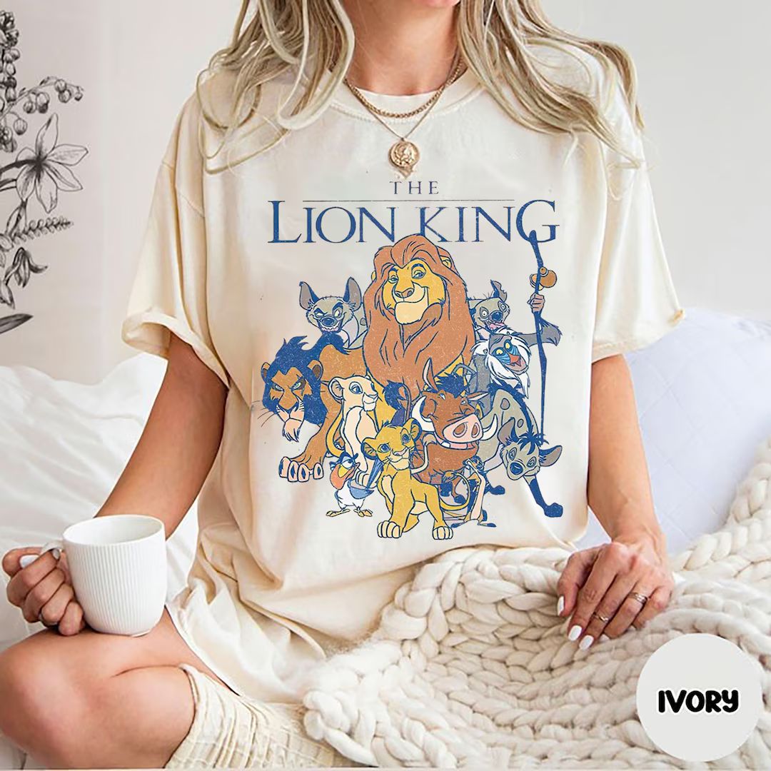 Comfort Color Vintage Disney The Lion King Shirt, Disney Animal Kingdom Shirt, Hakuna Matata Shir... | Etsy (US)