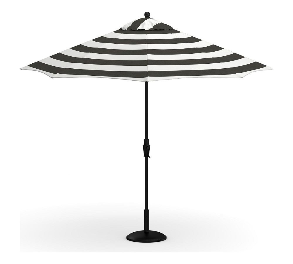 9' Round Outdoor Patio Umbrella – Rustproof Aluminum Tilt Frame | Pottery Barn (US)