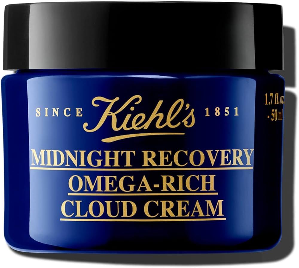 Kiehl's Midnight Recovery Omega Rich Botanical Night Cream, Overnight Renewing Face Moisturizer, ... | Amazon (US)