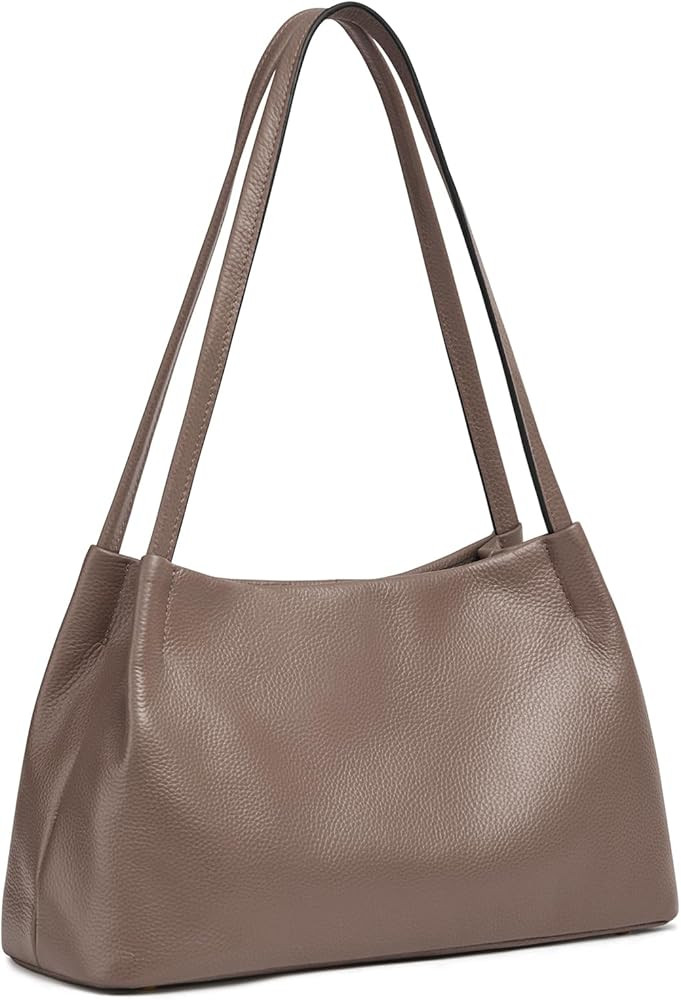 Kattee Leather Purses and Handbags for Women, Soft Genuine Leather Shoulder Hobo Bags with Top Ma... | Amazon (US)