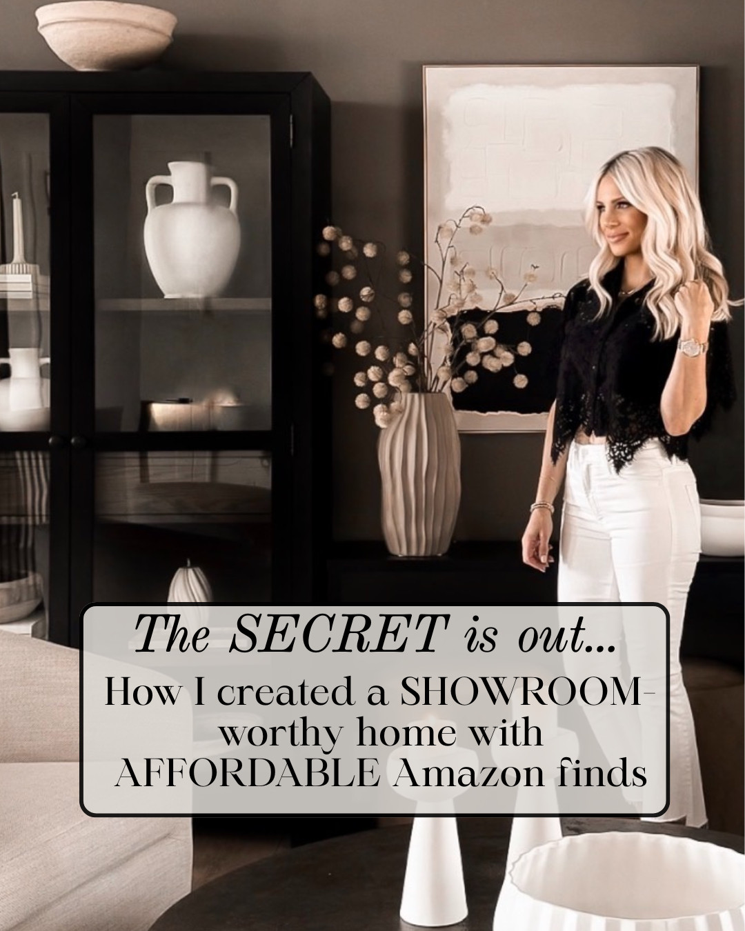 Trending Now — SHOWROOM-STYLE AMAZON HOME FINDS! This is exactly how I create that SHOWROOM-WORTHY designer look without paying designer prices. The secret is layering neutral textures, sculptural vases, modern art, and statement cabinets that instantly elevate a space. These AFFORDABLE Amazon finds make a room feel styled, polished, and high-end while still staying budget friendly.

#Amazon #TheHillaryStyle #AmazonHome #DesignerHomeStyle #ModernOrganicDecor #NeutralHomeDecor #LuxuryForLess #AmazonHomeFinds #InteriorInspo #HighEndHomeStyle 

 #LTKU #LTKOver40 #LTKHome