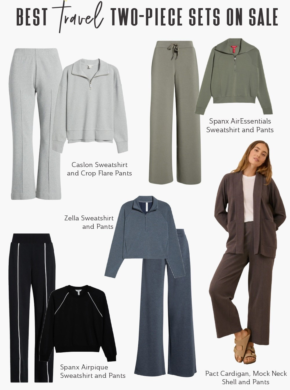 Most people think putting together the perfect airport outfit is easy... but if there’s one thing we hear from our community, it’s that it’s anything but! 🫣
Between freezing cabin temperatures, long travel days, and making every piece in your suitcase earn its place, there's a lot to think about! 🤔
That's why matching two-piece sets have become such a travel favorite. 🛬 They're
☑️ Effortless to wear
☑️ Easy to style
☑️ Versatile enough to mix and match throughout your trip.
🛍️ And with so many retailers offering great sales right now, here are some  trending travel-ready sets worth checking out ✈️