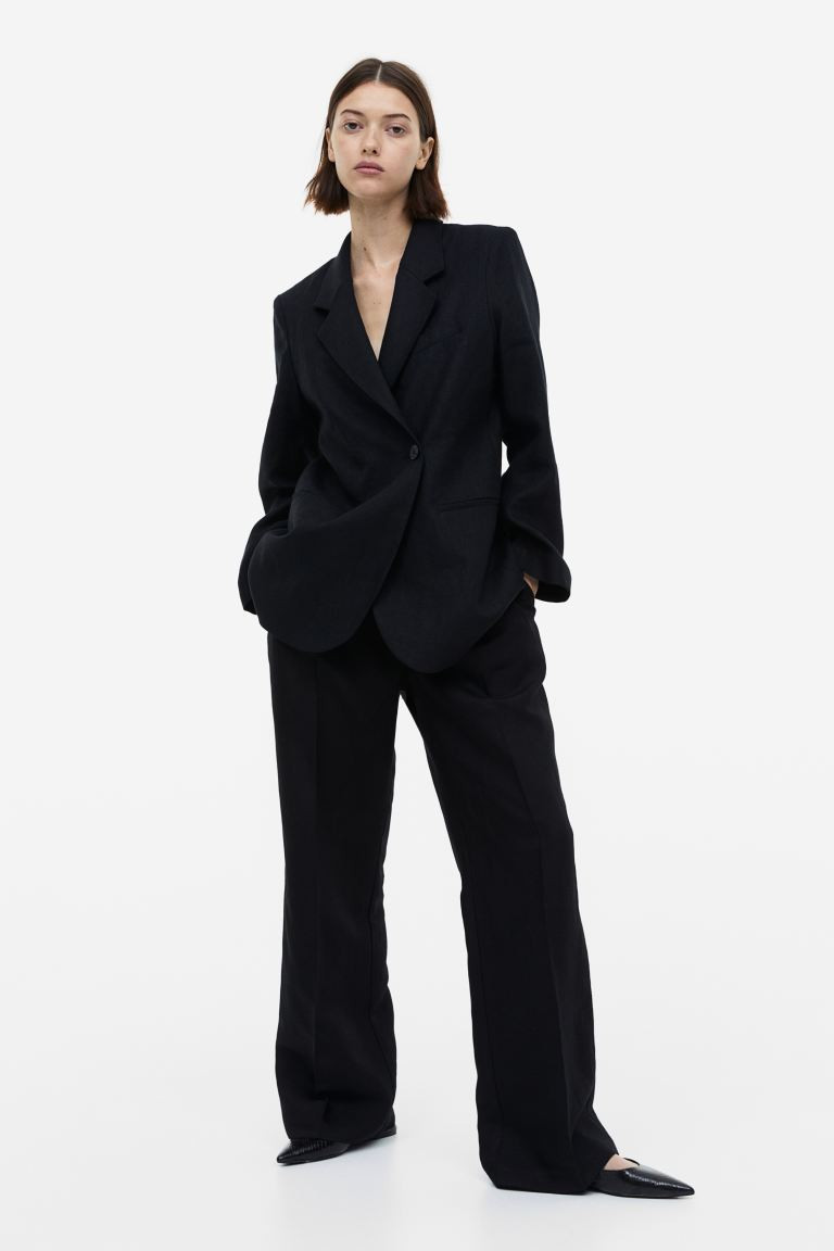 Wide-leg Linen-blend Pants | H&M (US + CA)