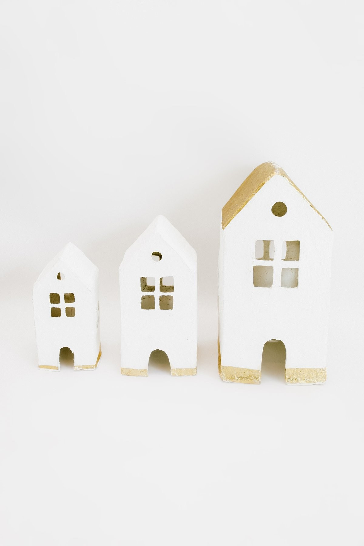 Oh What Fun Paper Mache Houses - 3 Sizes | THELIFESTYLEDCO
