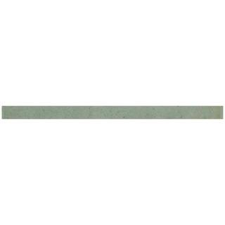 Antiek Green 1 x 8 Glossy Ceramic Pencil Tile Trims (0.7 sq. ft./case) (10-Pack) | The Home Depot