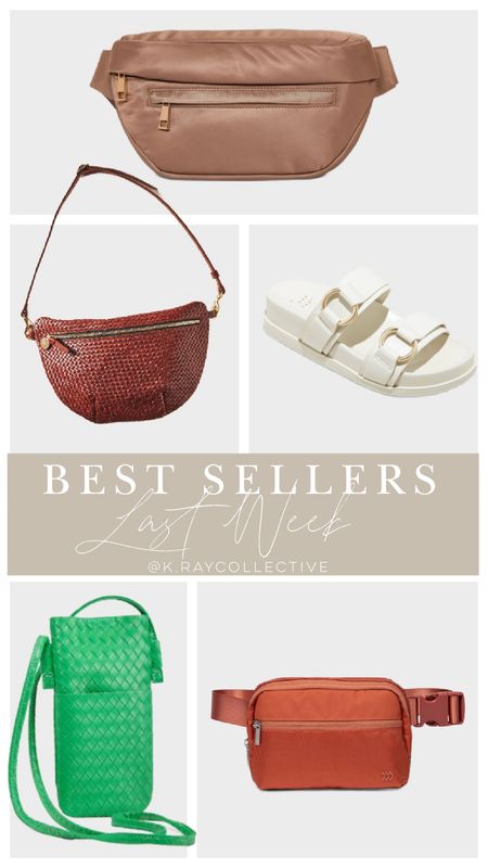 Here’s the best selling accessories from my link last week on IG and LTK.  my favorite fanny and sling bag I have three, my favorite spring sandal, cross body perfect for concerts, and two sporty fanny packs at the right price.

#FannyPack #SlingBag #ConcertBag #SpringBags #SpringSandals #SpringOutfits #BestSellers 

#LTKfindsunder50 #LTKshoecrush #LTKitbag