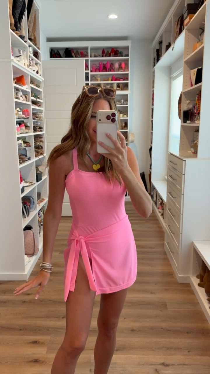 In a medium swimsuit, necklace, sunglasses, sandals and accessories - fits tts.

#LTKootd #LTKSwim #LTKSeasonal
