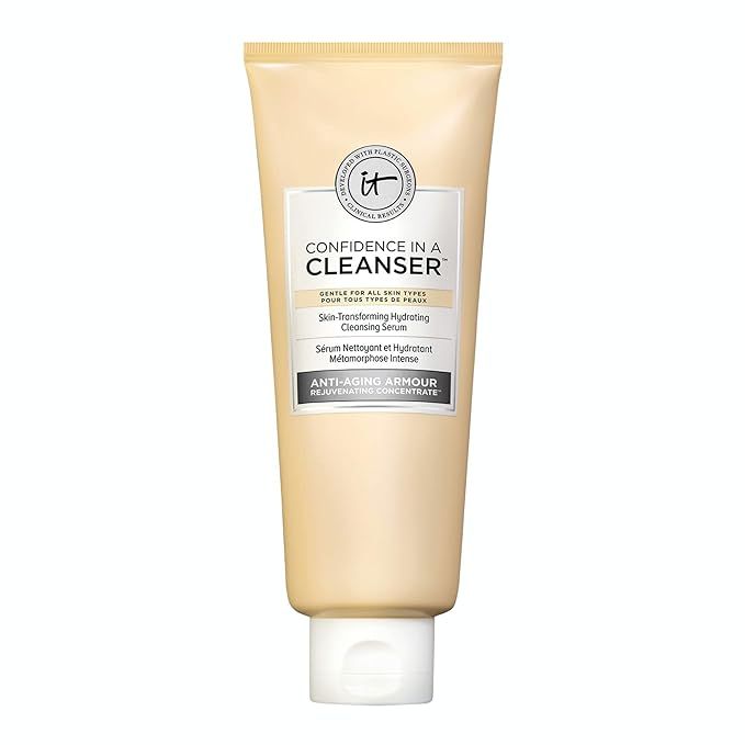 IT Cosmetics Confidence in a Cleanser - Hydrating Face Wash & Anti-Aging Serum in One - With Hyal... | Amazon (US)