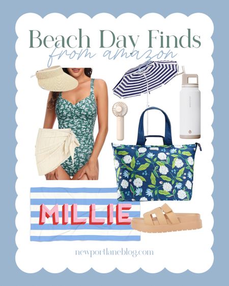 Beach day finds! All from Amazon and super cute for a summer vacation.

Coastal Finds | Grandmillennial Finds | Beach Essentials | Beach Must Haves

#LTKFindsUnder100 #LTKTravel #LTKItBag