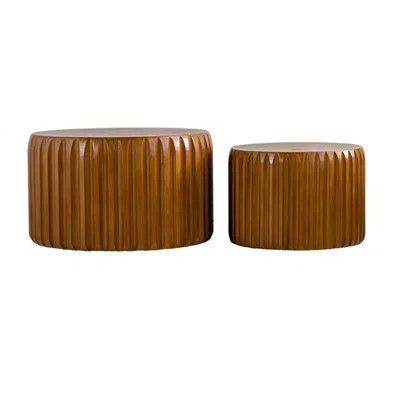 Set of 2 Fluted Round Coffee Table | Wayfair North America