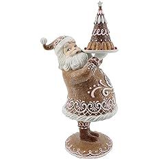 December Diamonds Gingerbread Santa with Dessert - Fun Christmas Collectible for Home Decoration | Amazon (US)