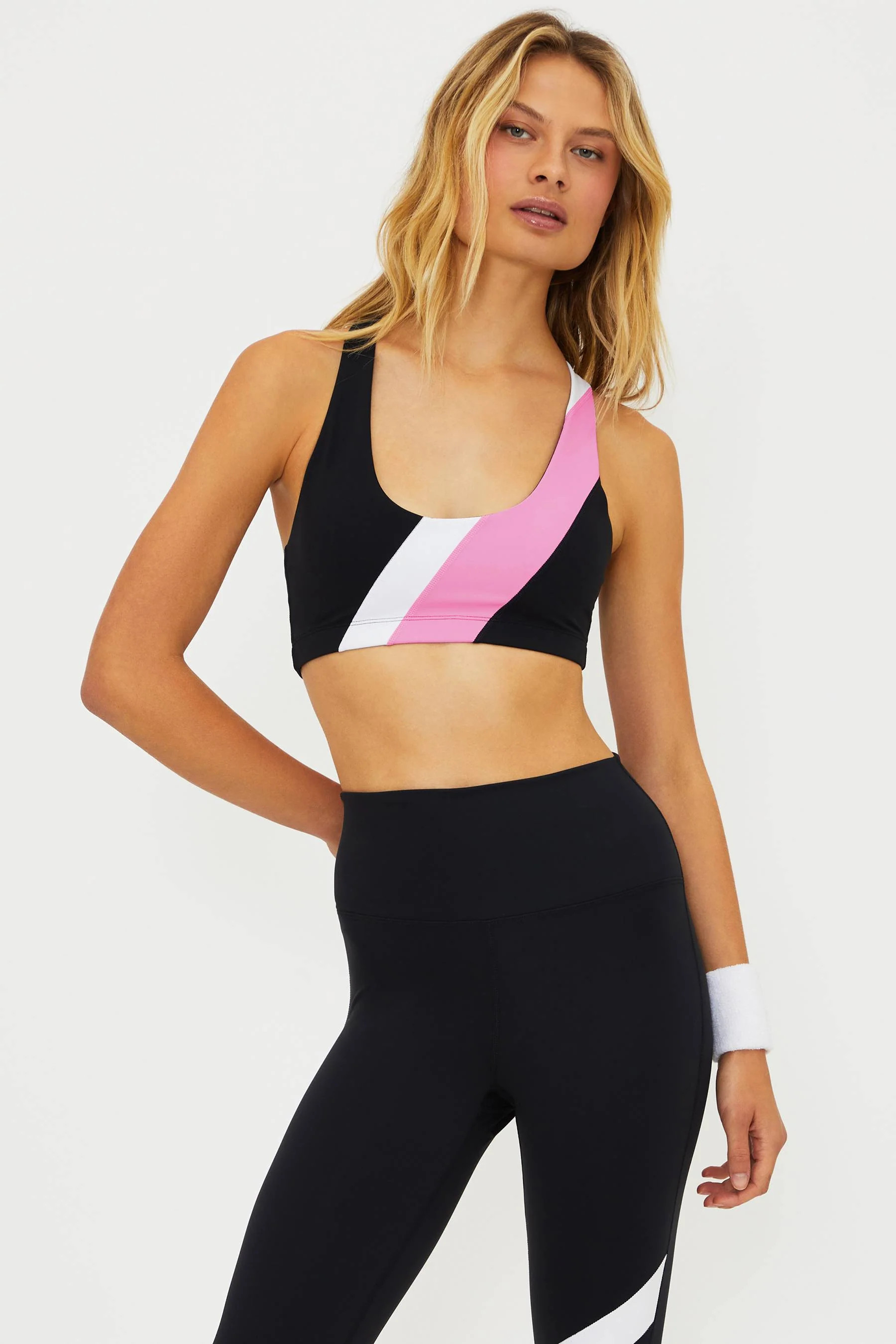 Ria Top Prism Pink & Black | Beach Riot
