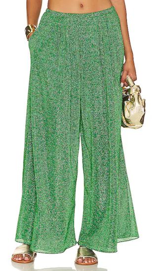 Lumiere Wide Pants in Emerald Green | Revolve Clothing (Global)