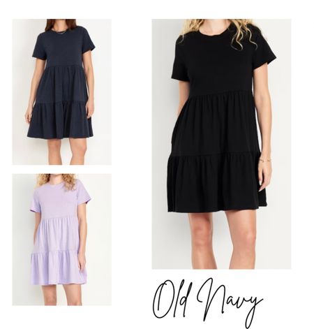 Tiered Mini Swing Dress at Old Navy.  On great sale!
I have this in black and love. Great everyday basic dress.

#LTKfindsunder50 #LTKsalealert