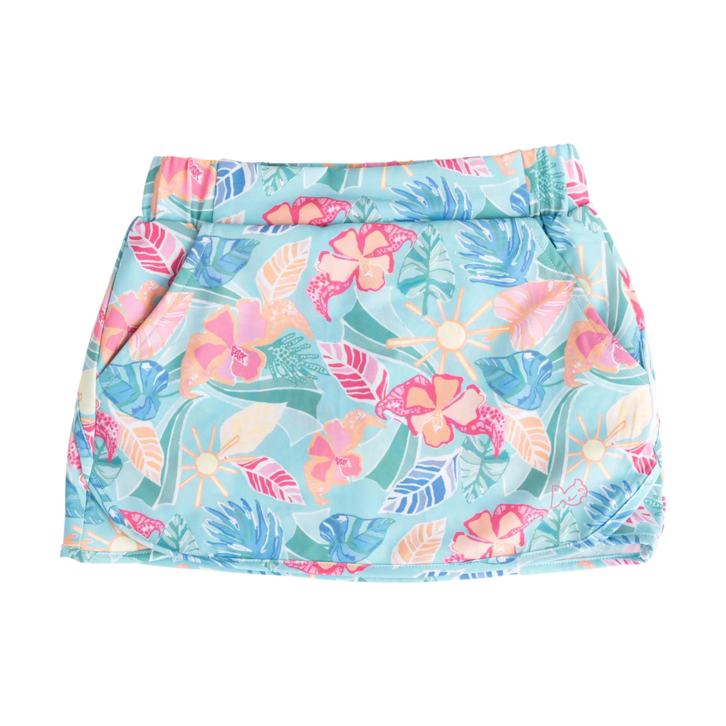 Girls' Carolina Catch Skort \u2014 Tropical Palm Print | PRODOH