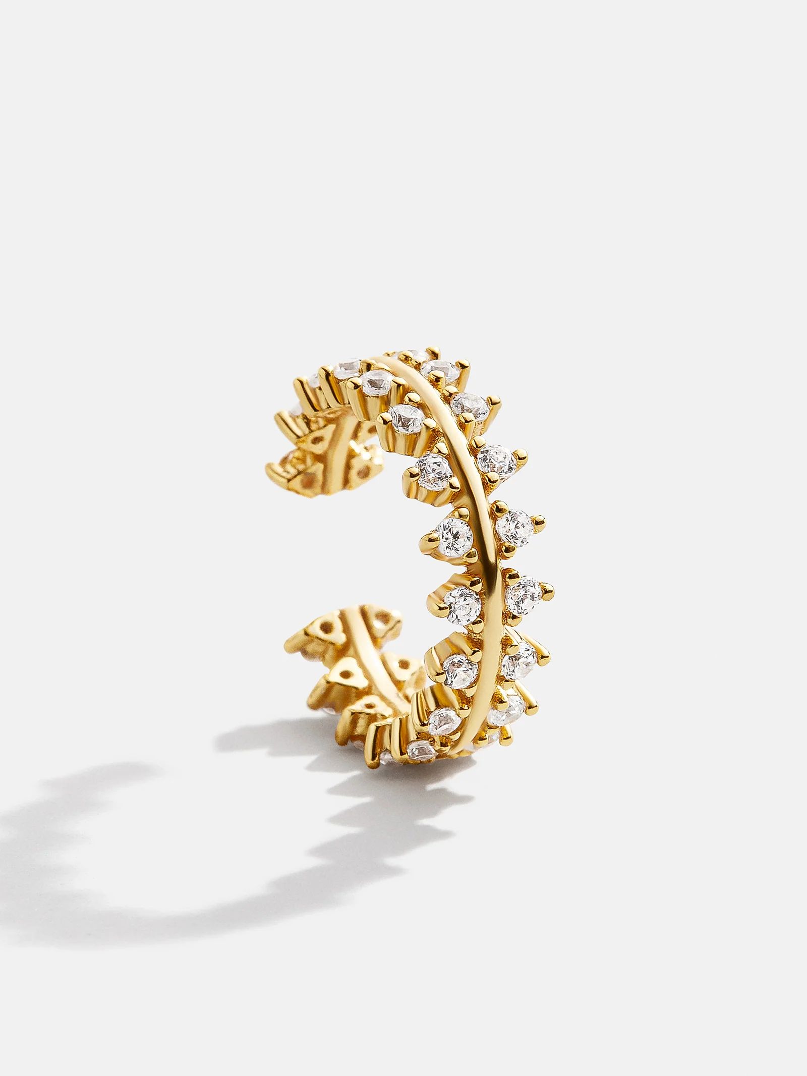 Victoria 18K Gold Ear Cuff - Gold/Pavé | BaubleBar (US)