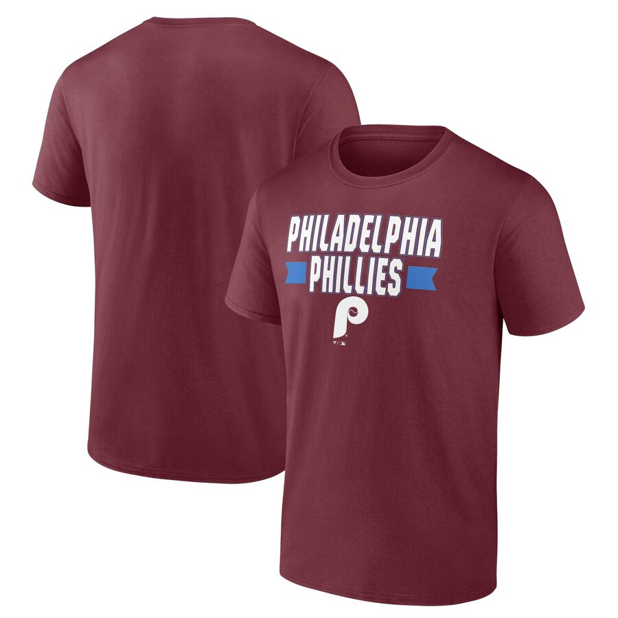 Philadelphia Phillies Fanatics Branded Close Victory T-Shirt - Burgundy | Fanatics