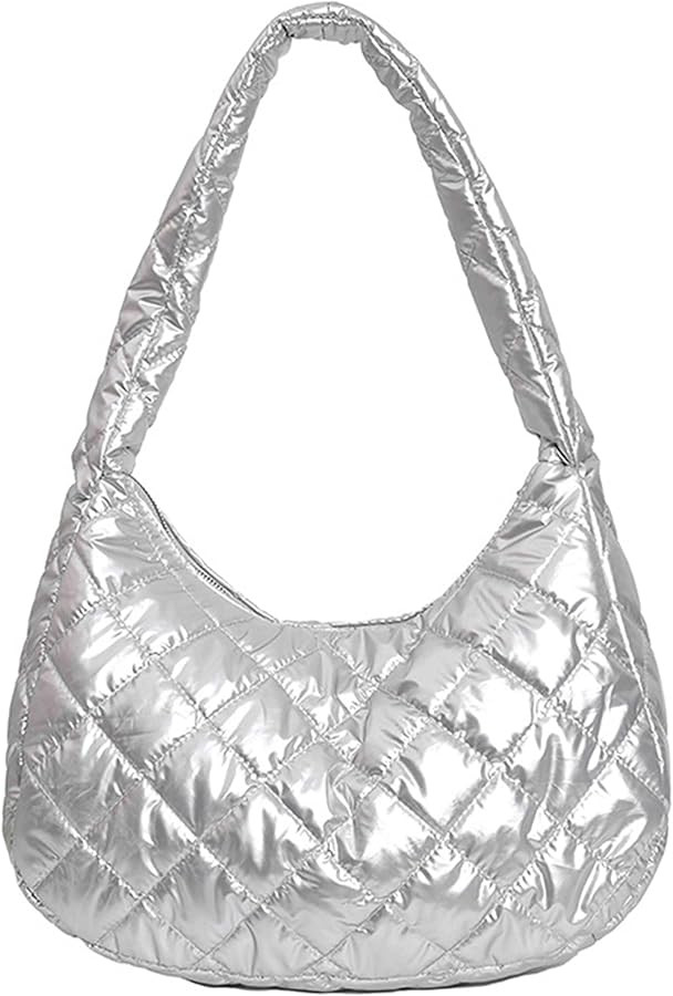 Puffer Tote Bag for Women Large Quilted Crossbody Shoulder Bag Lightweight Padding Hobo Bag | Amazon (US)