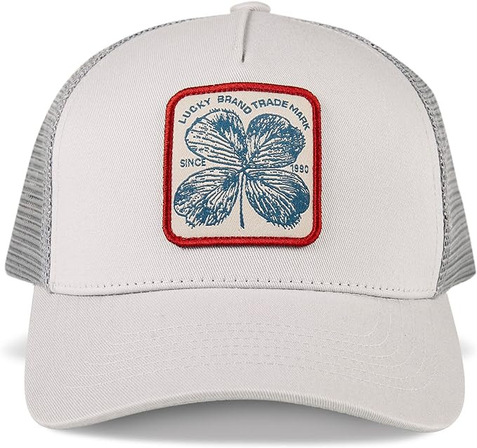 Lucky Brand Standard Trucker Mesh-Back Cap with Adjustable Snapback for Men and Women (One Size F... | Amazon (US)